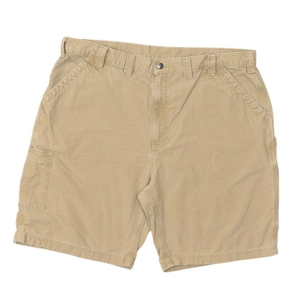 Carhartt Men's Size 44 Brown Cotton Bermuda Shorts Zip Loose B147 DKH